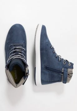 Timberland Bambini DAVIS SQUARE 6 INCH - Sneakers Alte - Navy
