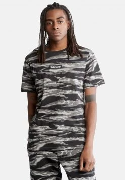 Timberland Uomo SS SEAS CAMO TEE REG - T-shirt Con Stampa - Tiger Camo
