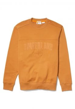 Timberland Uomo EK+ REC.CTN CREW NECK - T-shirt Con Stampa - Wheat Boot