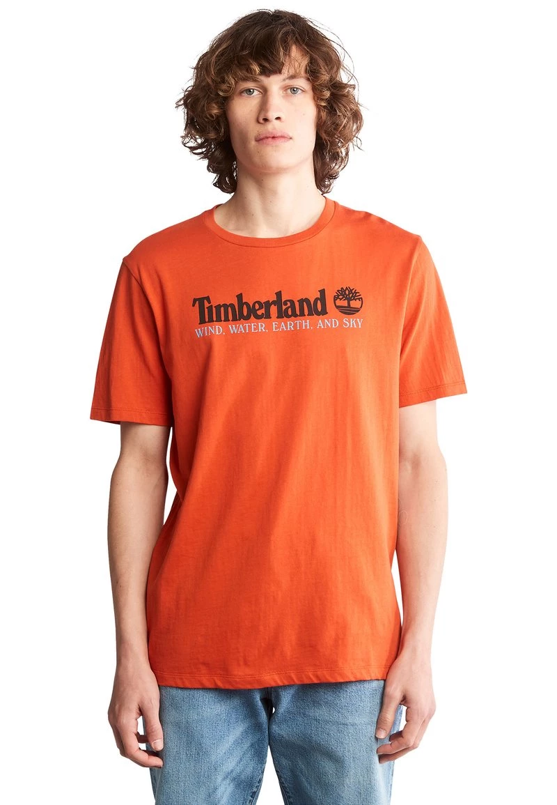 Timberland Uomo WWES FRONT TEE - T-shirt Con Stampa - Burnt Ochre 5 Timberland Uomo WWES FRONT TEE - T-shirt Con Stampa - Burnt Ochre - immagine 5