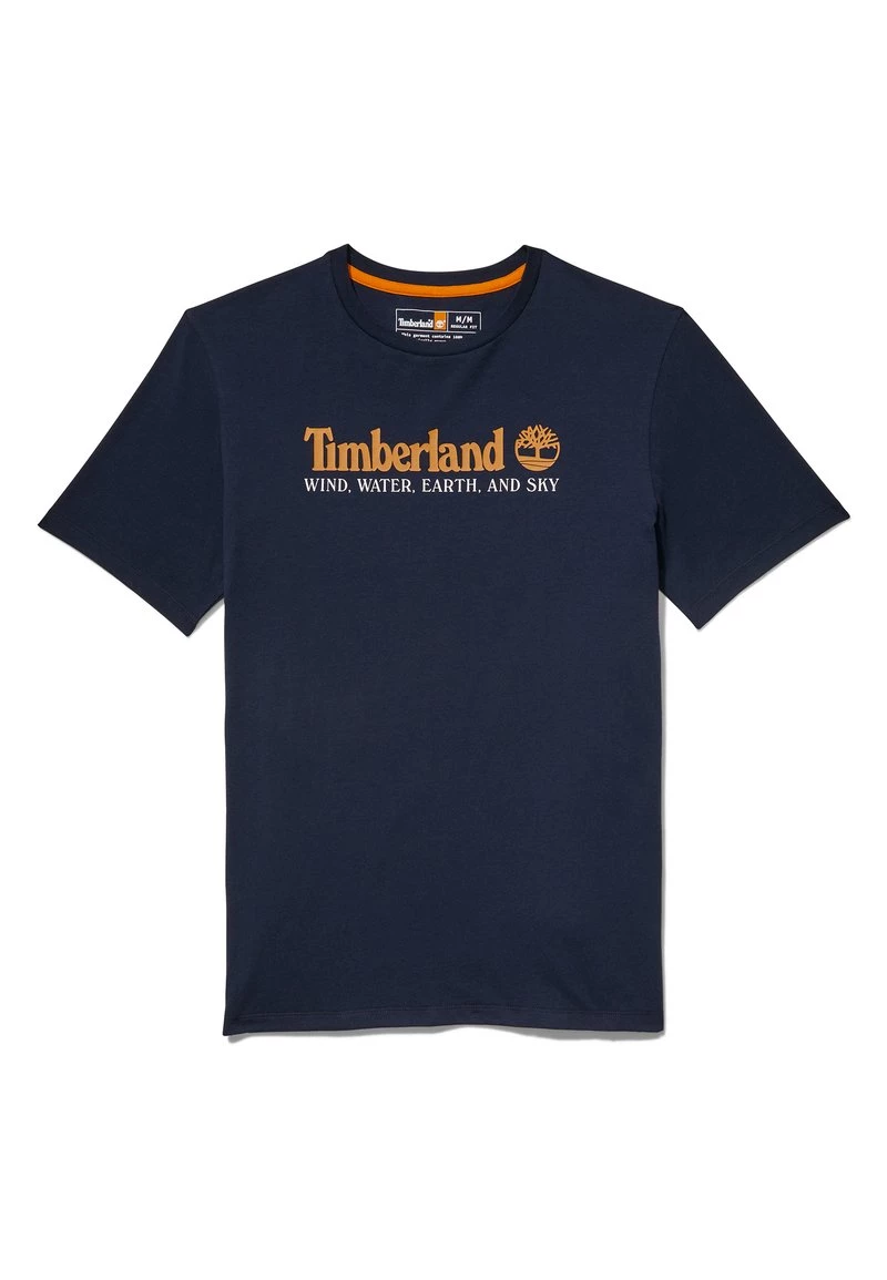 Timberland Uomo WWES FRONT TEE - T-shirt Con Stampa - Dark Sapphire 5 Timberland Uomo WWES FRONT TEE - T-shirt Con Stampa - Dark Sapphire - immagine 5