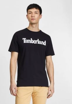 Timberland Uomo KENNEBEC RIVER LINEAR TEE - T-shirt Con Stampa - Black