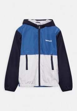 Timberland Bambini HOODED WINDBREAKER PACKABLE - Impermeabile - Indigo Blue