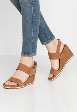 Timberland Donna CAPRI SUNSET WEDGE - Sandali Con Plateau - Rust