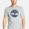 Timberland Uomo SS KENNEBEC RIVER TREE LOGO TEE - T-shirt Con Stampa - Medium Grey Heather