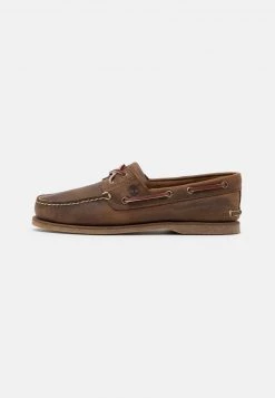 Timberland Uomo Scarpe Da Barca - Mid Brown