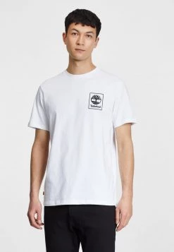 Timberland Uomo BACK STACK LOGO TEE - T-shirt Con Stampa - White/black