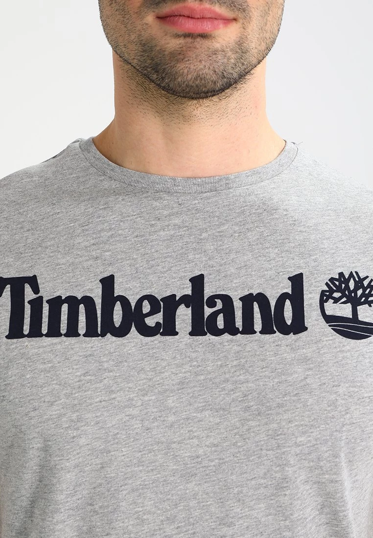 Timberland Uomo CREW LINEAR - T-shirt Con Stampa - Grey Heather 4 Timberland Uomo CREW LINEAR - T-shirt Con Stampa - Grey Heather - immagine 4