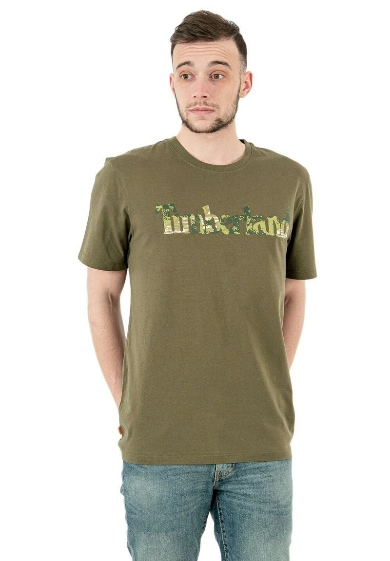 Timberland Uomo T-shirt Con Stampa - Vert 1 Timberland Uomo T-shirt Con Stampa - Vert