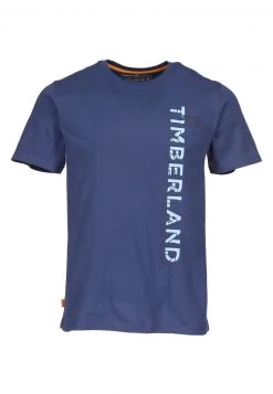 Timberland Uomo BRANDED - T-shirt Con Stampa - Mottled Dark Blue
