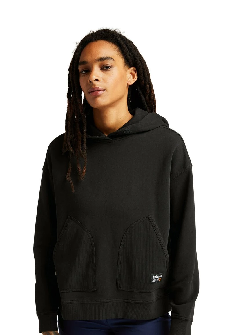 Timberland Donna Felpa Con Cappuccio - Black 1 Timberland Donna Felpa Con Cappuccio - Black