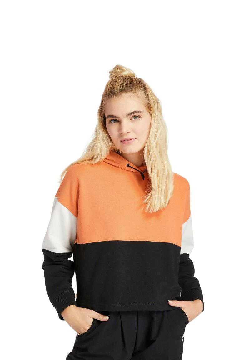 Timberland Donna COLOUR BLOCK HOODIE - Felpa Con Cappuccio - Black/coprtan/whitesand 1 Timberland Donna COLOUR BLOCK HOODIE - Felpa Con Cappuccio - Black/coprtan/whitesand