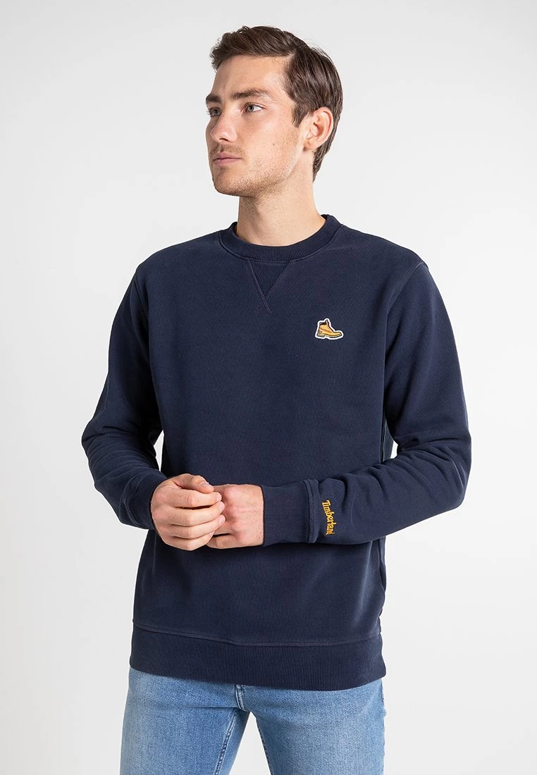 Timberland Uomo BOOT LOGO CREW NECK SWEATSHIRT - Felpa - Dark Sapphire 1 Timberland Uomo BOOT LOGO CREW NECK SWEATSHIRT - Felpa - Dark Sapphire