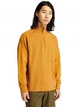 Timberland Uomo LS CAN 1/2 ZIP PL - Felpa - Wheat Boot