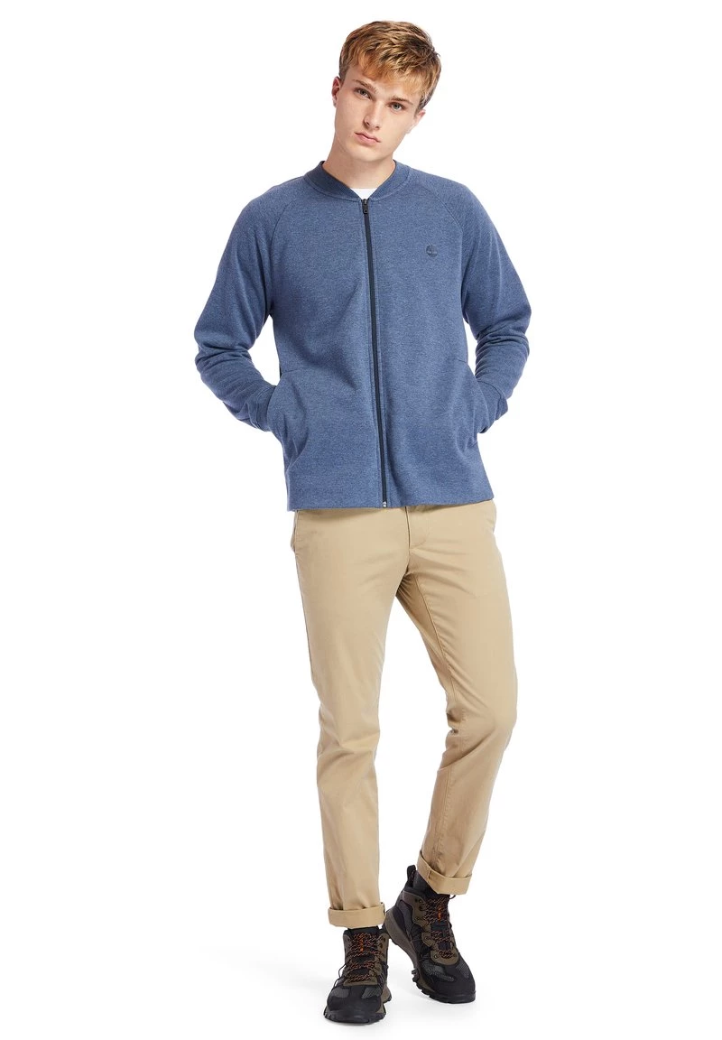 Timberland Uomo LS PIQUE MELANGE FULL-ZIP - Felpa - Dark Sapphire Heather 2 Timberland Uomo LS PIQUE MELANGE FULL-ZIP - Felpa - Dark Sapphire Heather - immagine 2