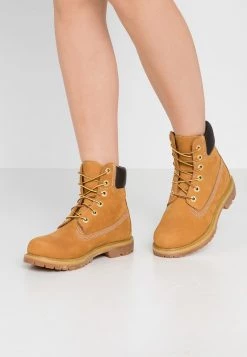Timberland Donna 6IN PREMIUM BOOT - Stivaletti Stringati - Wheat