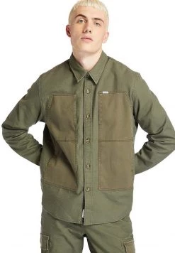 Timberland Uomo LIGHTWEIGHT CARGO OVERSHIRT - Camicia - Grape Leaf