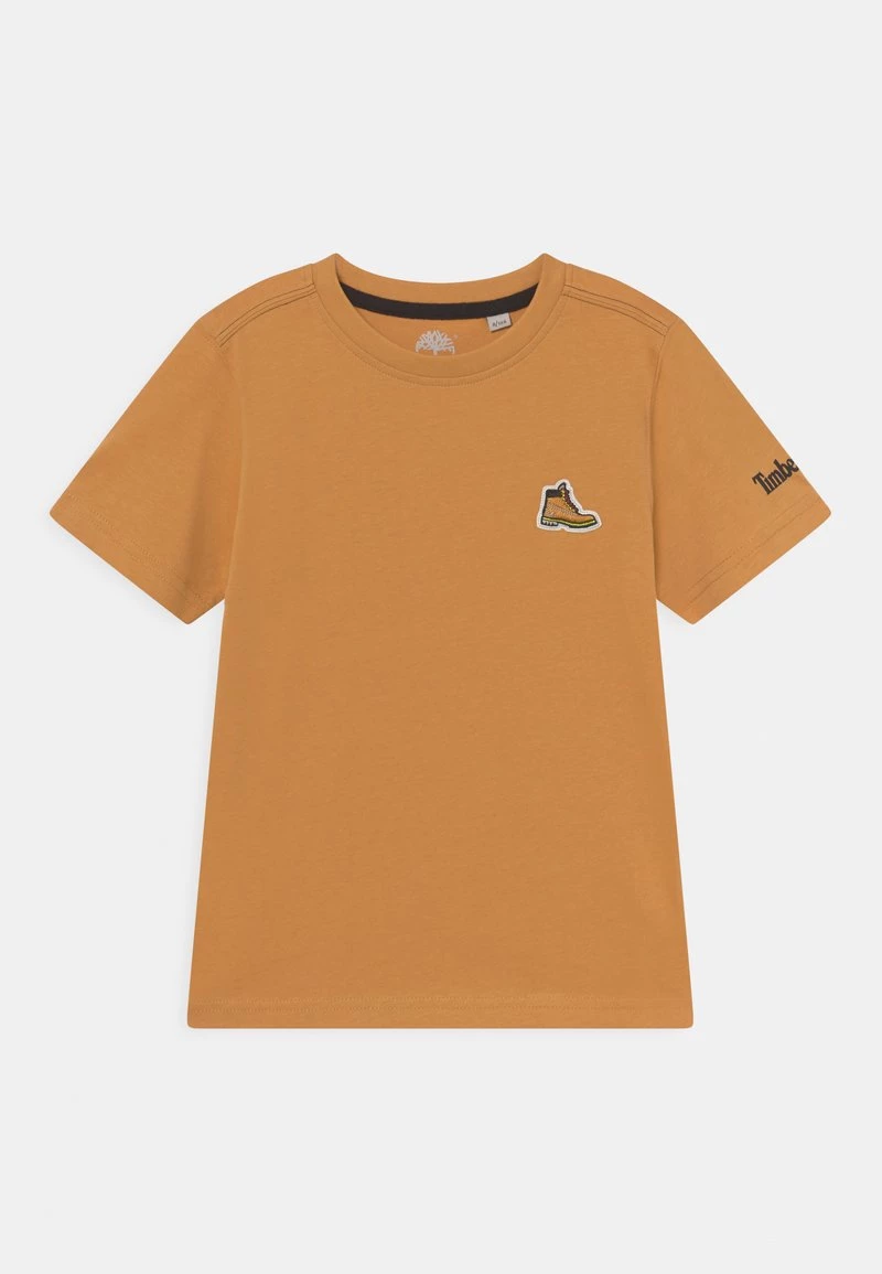 Timberland Bambini SHORT SLEEVES TEE - T-shirt Basic - Ochre 1 Timberland Bambini SHORT SLEEVES TEE - T-shirt Basic - Ochre