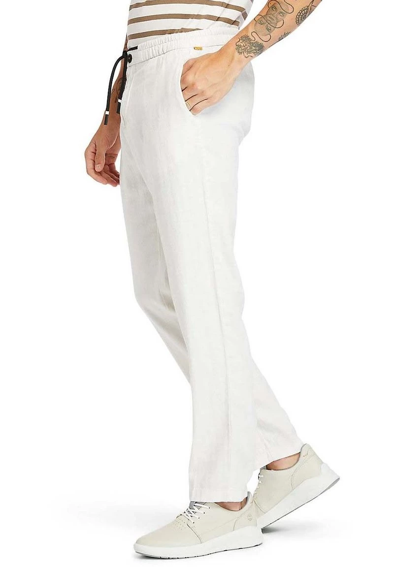 Timberland Uomo LOVELL LAKE SLIM TAPERED COT/LIN JOGGER - Pantaloni Sportivi - White Sand 4 Timberland Uomo LOVELL LAKE SLIM TAPERED COT/LIN JOGGER - Pantaloni Sportivi - White Sand - immagine 4