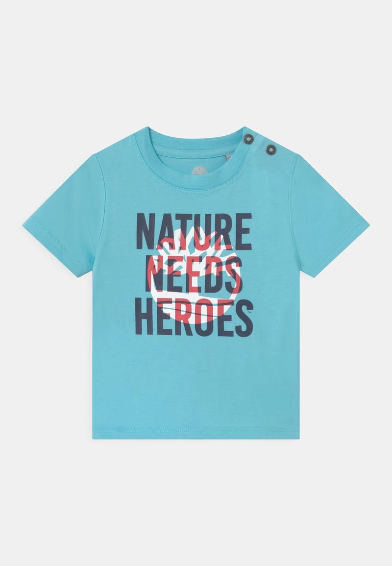 Timberland Bambini SHORT SLEEVES - T-shirt Con Stampa - Blue 1 Timberland Bambini SHORT SLEEVES - T-shirt Con Stampa - Blue