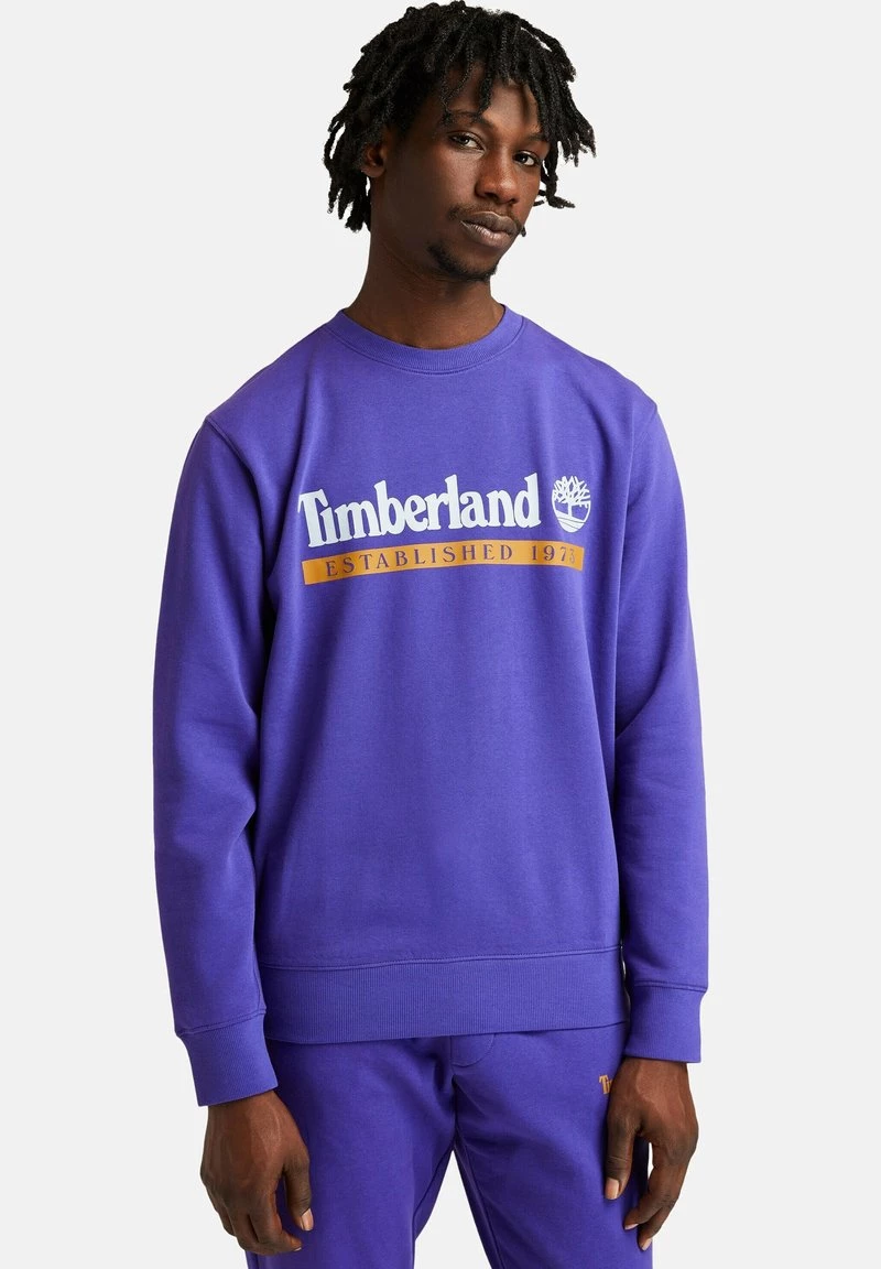 Timberland Uomo YC ESTABLISHED 1973 CREW - Felpa - Deep Blue/wheat Boot 1 Timberland Uomo YC ESTABLISHED 1973 CREW - Felpa - Deep Blue/wheat Boot