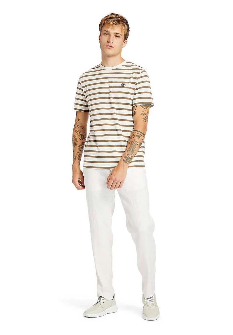 Timberland Uomo LOVELL LAKE SLIM TAPERED COT/LIN JOGGER - Pantaloni Sportivi - White Sand 2 Timberland Uomo LOVELL LAKE SLIM TAPERED COT/LIN JOGGER - Pantaloni Sportivi - White Sand - immagine 2