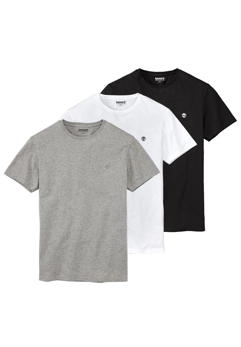 Timberland Uomo 3PACK - T-shirt Basic - Grey 1 Timberland Uomo 3PACK - T-shirt Basic - Grey