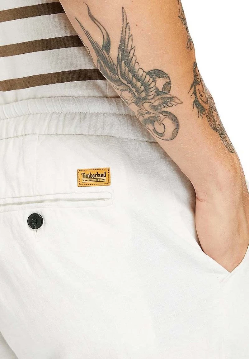 Timberland Uomo LOVELL LAKE SLIM TAPERED COT/LIN JOGGER - Pantaloni Sportivi - White Sand 5 Timberland Uomo LOVELL LAKE SLIM TAPERED COT/LIN JOGGER - Pantaloni Sportivi - White Sand - immagine 5