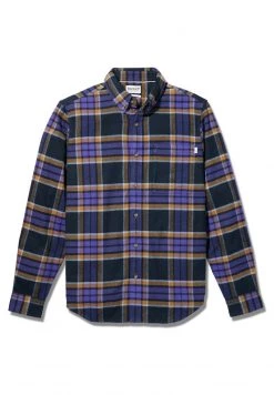 Timberland Uomo HEAVY FLANNEL - Camicia - Deep Blue Yd