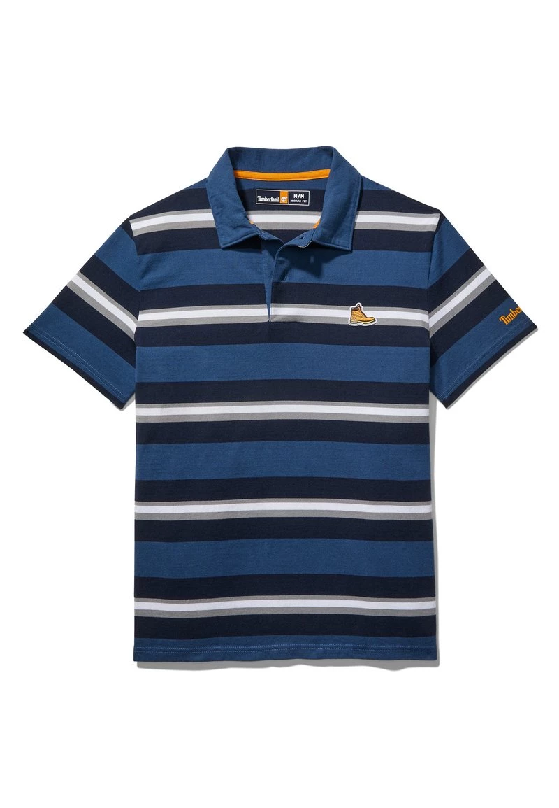 Timberland Uomo SS BOOT LOGO JER - Polo - Dark Denim Yd 1 Timberland Uomo SS BOOT LOGO JER - Polo - Dark Denim Yd