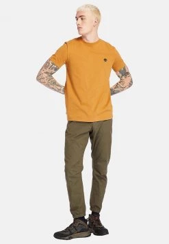 Timberland Uomo DUNSTAN RIVER JERSEY CREW - T-shirt Basic - Wheat Boot