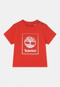 Timberland Bambini SHORT SLEEVES TEE - T-shirt Con Stampa - Bright Red