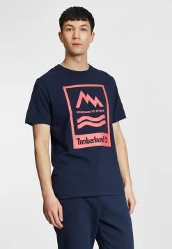 Timberland Uomo MTR CREW TEE - T-shirt Con Stampa - Dark Sapphire