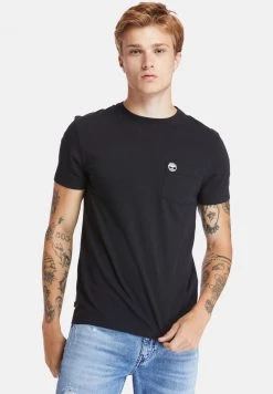 Timberland Uomo SS DUNSTAN RIVER POCKET - T-shirt Basic - Black