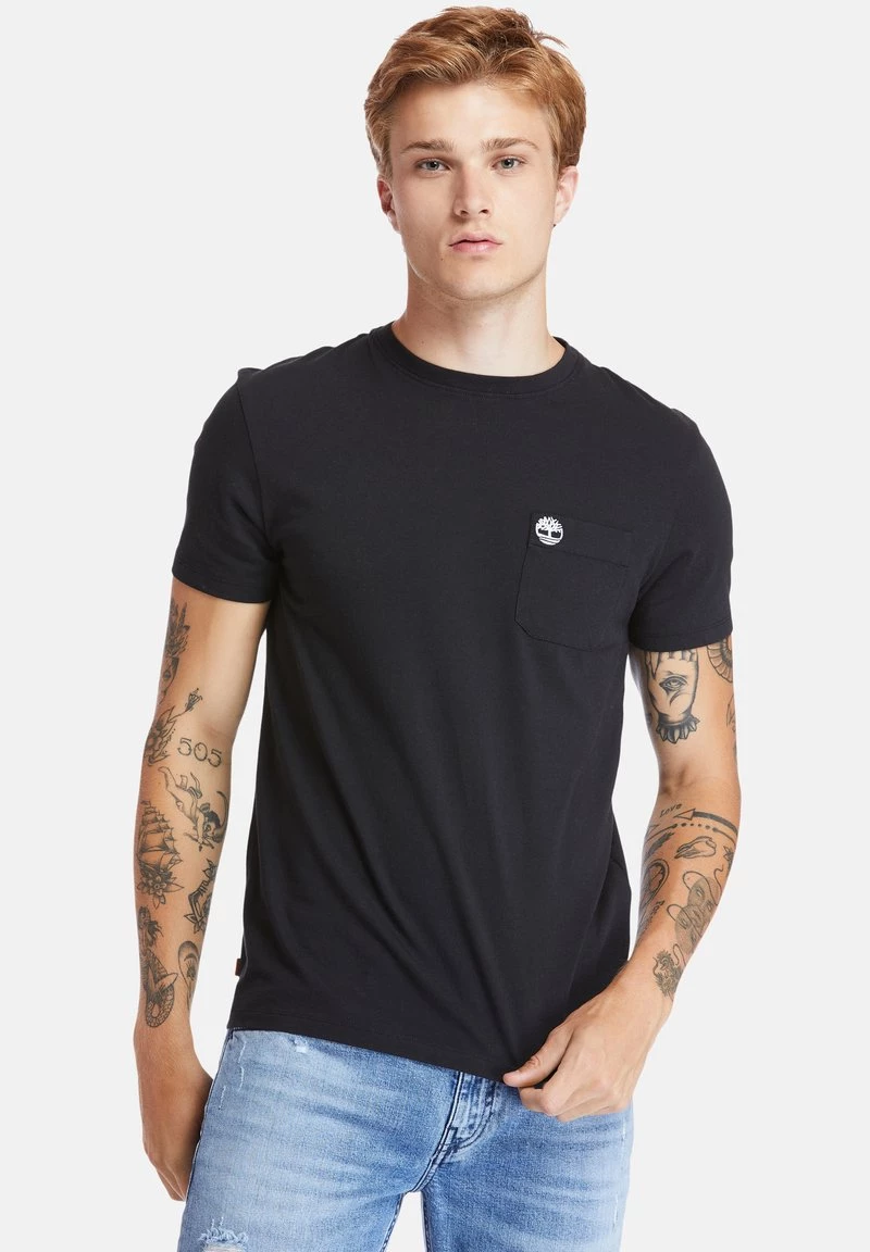 Timberland Uomo SS DUNSTAN RIVER POCKET - T-shirt Basic - Black 1 Timberland Uomo SS DUNSTAN RIVER POCKET - T-shirt Basic - Black
