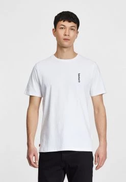 Timberland Uomo ESTABLISHED 1973 BACK GRAPHIC - T-shirt Basic - White/wheat