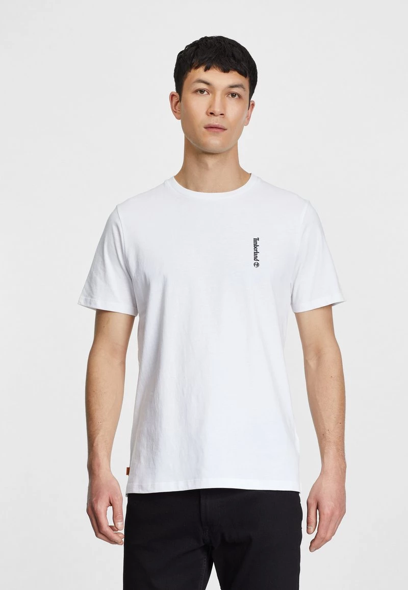 Timberland Uomo ESTABLISHED 1973 BACK GRAPHIC - T-shirt Basic - White/wheat 1 Timberland Uomo ESTABLISHED 1973 BACK GRAPHIC - T-shirt Basic - White/wheat