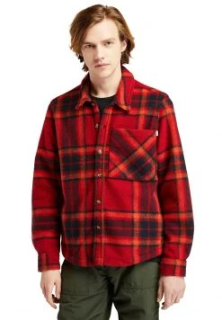 Timberland Uomo PLAID - Camicia - Scarlet Sage Yd