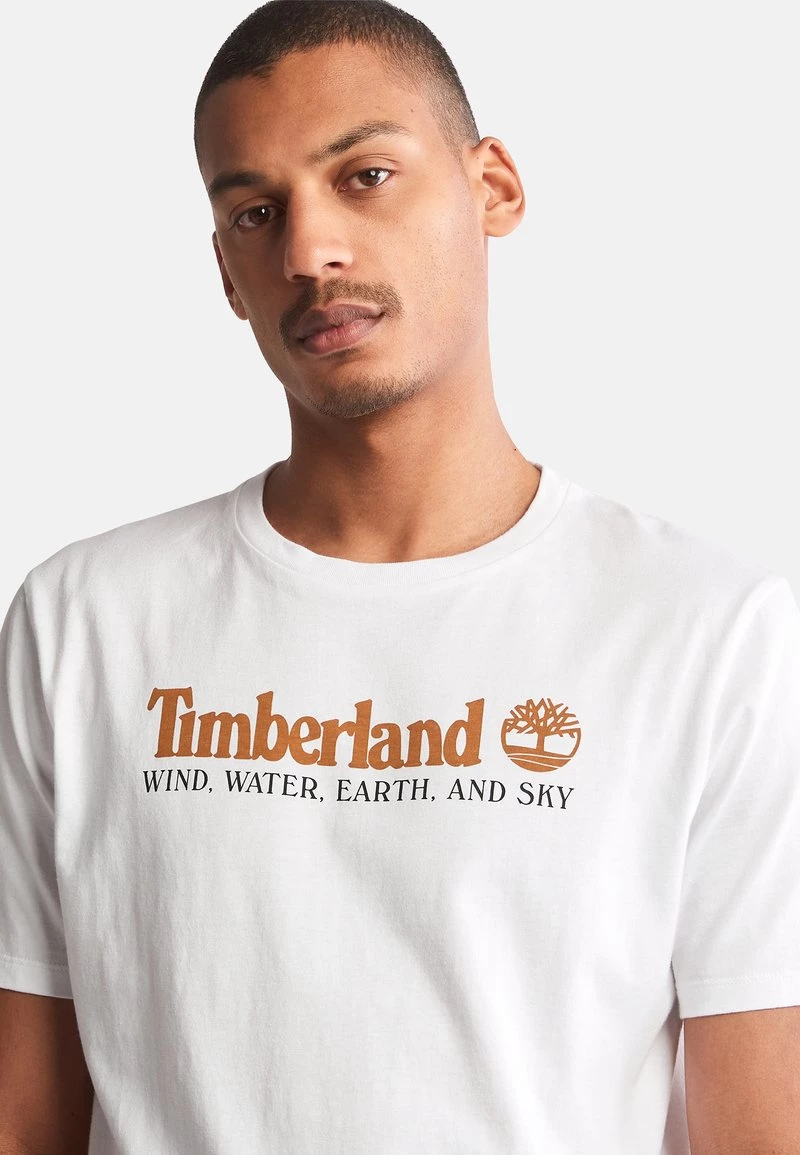 Timberland Uomo WWES FRONT TEE - T-shirt Con Stampa - White 4 Timberland Uomo WWES FRONT TEE - T-shirt Con Stampa - White - immagine 4