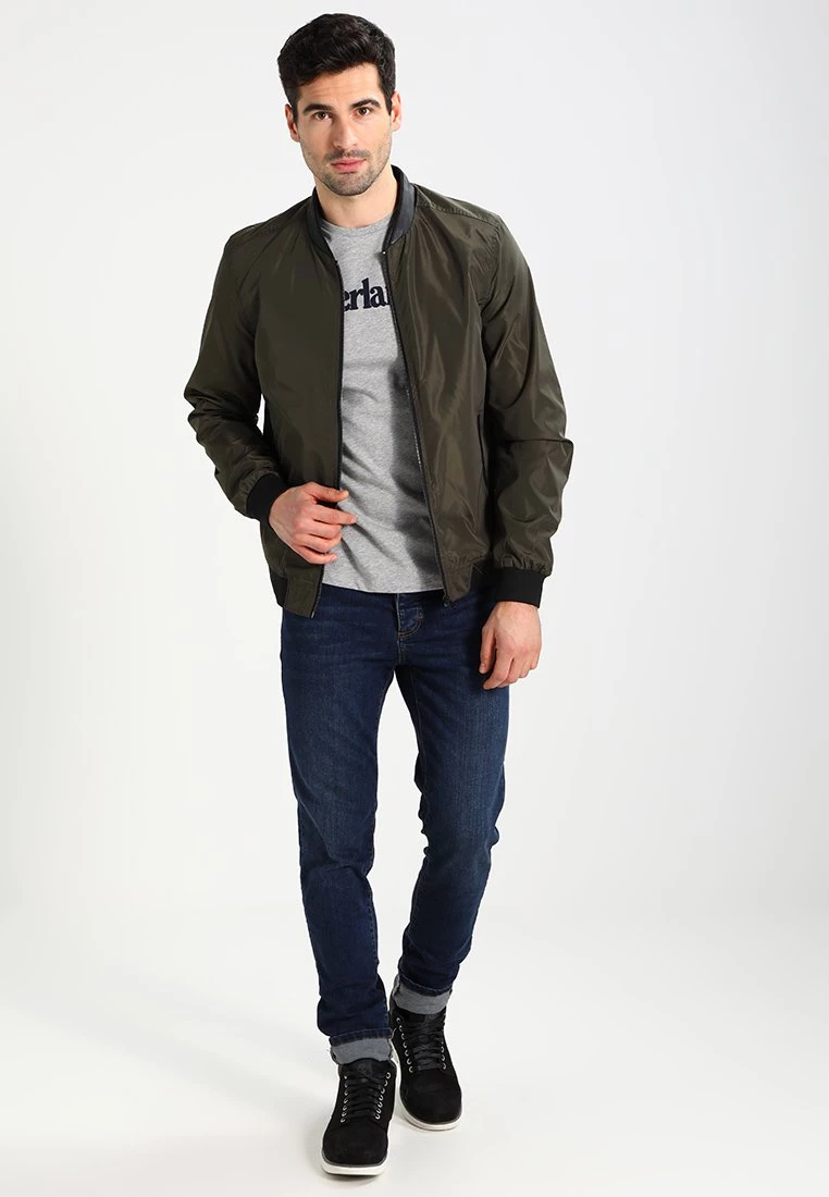 Timberland Uomo CREW LINEAR - T-shirt Con Stampa - Grey Heather 2 Timberland Uomo CREW LINEAR - T-shirt Con Stampa - Grey Heather - immagine 2