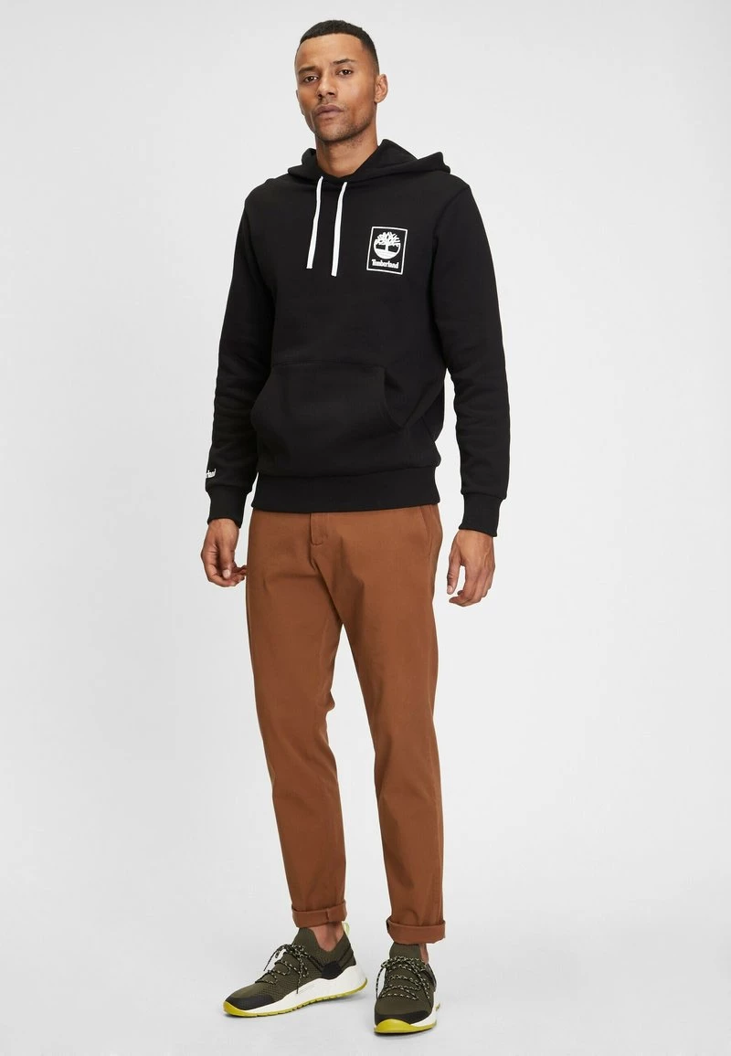 Timberland Uomo SMU STACK LG DTLR - Felpa Con Cappuccio - Black/white 2 Timberland Uomo SMU STACK LG DTLR - Felpa Con Cappuccio - Black/white - immagine 2