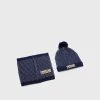 Timberland HAT SCARF SET UNISEX - Scaldacollo - Navy