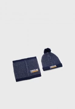 Timberland HAT SCARF SET UNISEX - Scaldacollo - Navy