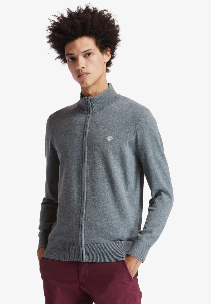 Timberland Uomo WILLIAMS RIVER FULL ZIP - Cardigan - Dark Grey Heather 1 Timberland Uomo WILLIAMS RIVER FULL ZIP - Cardigan - Dark Grey Heather