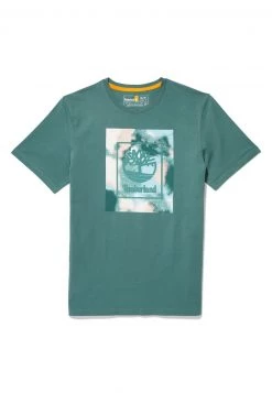 Timberland Uomo SUM STACK - T-shirt Con Stampa - Sea Pine