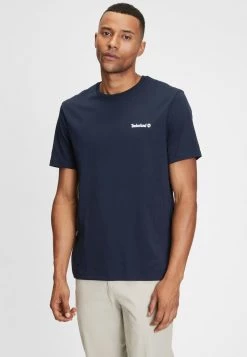 Timberland Uomo SMALL LOGO - T-shirt Basic - Dark Sapphire