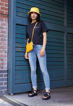 Timberland Donna RAY CITY FISHERMAN - Sandali Con Plateau - Black