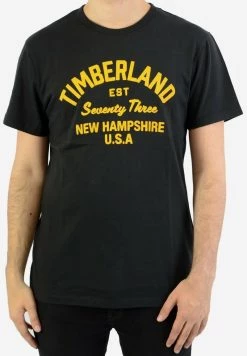 Timberland Uomo T-shirt Con Stampa - Black