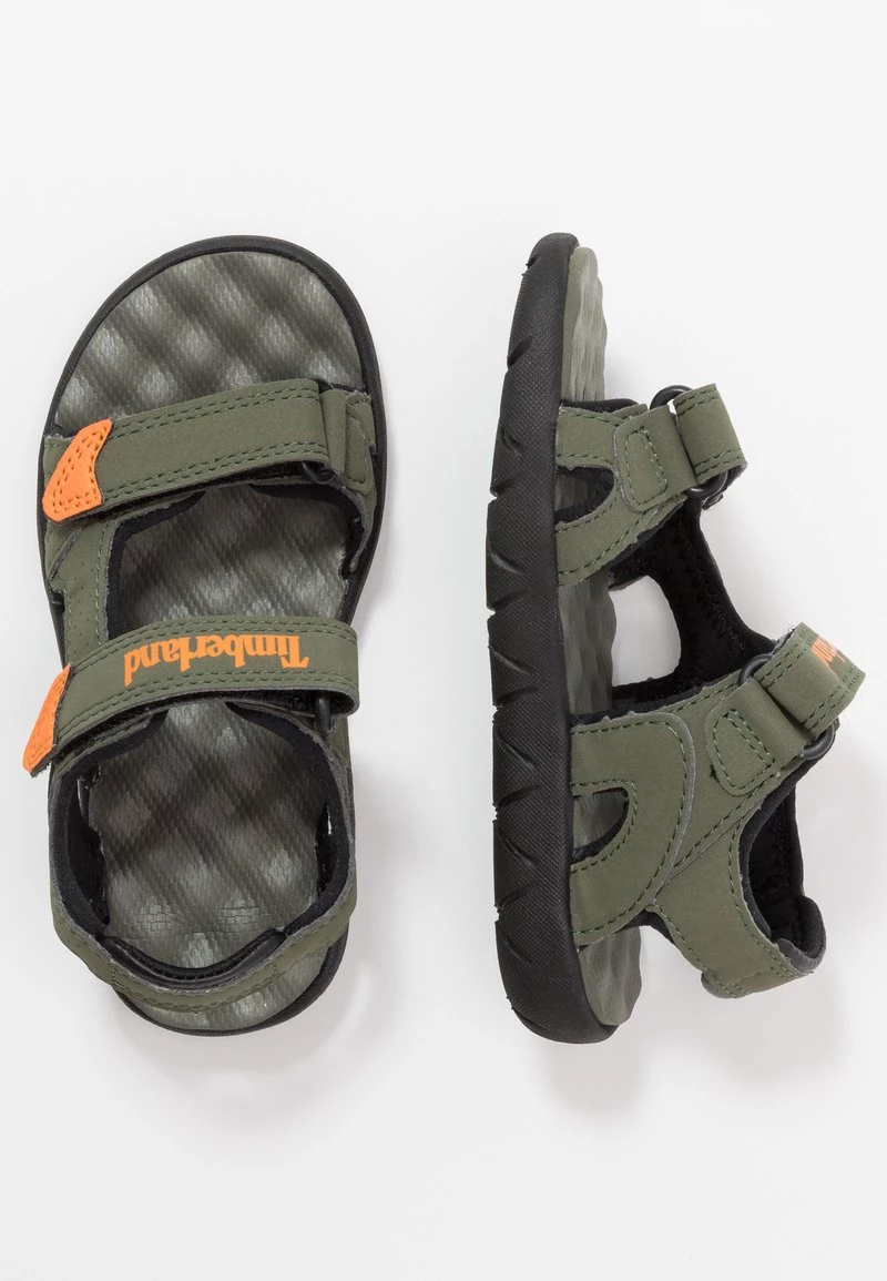 Timberland Bambini PERKINS ROW 2 STRAP - Sandali Da Trekking - Dark Green 1 Timberland Bambini PERKINS ROW 2 STRAP - Sandali Da Trekking - Dark Green