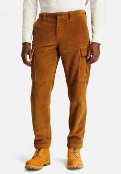 Timberland Uomo CORDUROY CARGO PANT - Pantaloni Cargo - Rubber